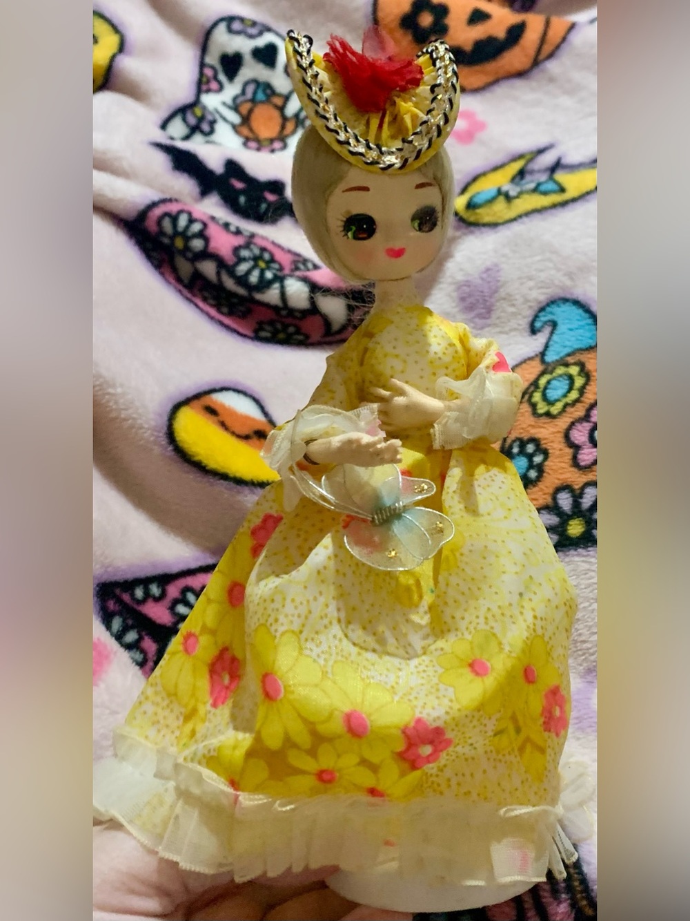 VERY RARE! Vintage 1960’s Big Eyed Boudoir Doll made by Bradley Import Company.